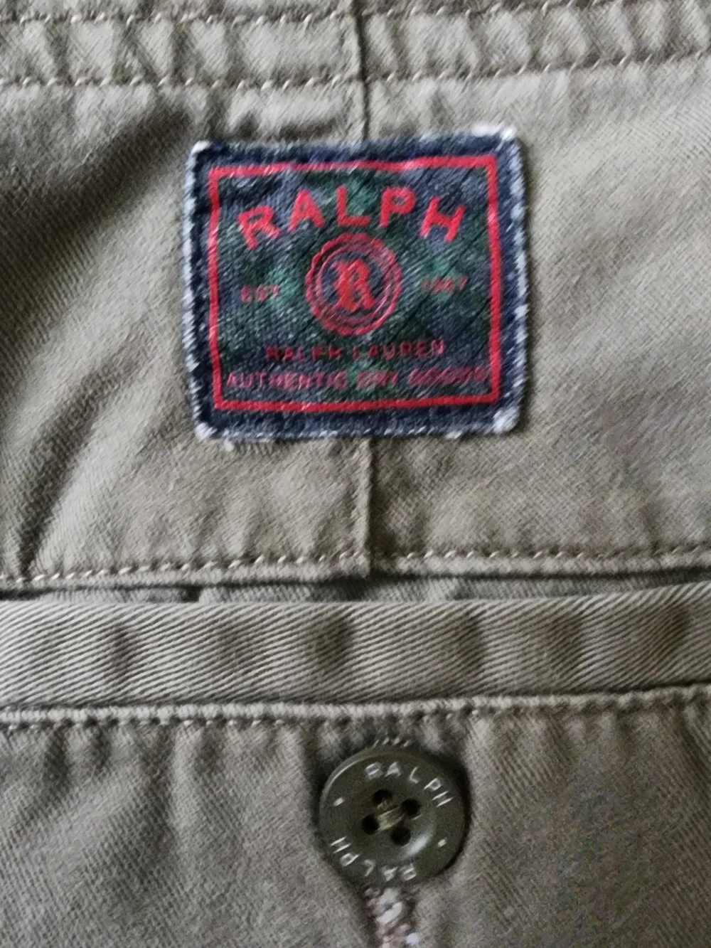 Vtg Ralph Lauren Green Label Relaxed Wide Leg Chino Y2K EUC 12 - Picture 5 of 7